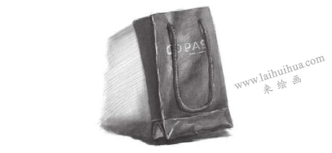 纸袋素描画