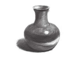 瓷瓶素描画法