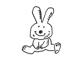 小白兔的儿童画法