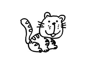 老虎儿童画法（二）