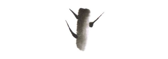 树的儿童水墨画法步骤02