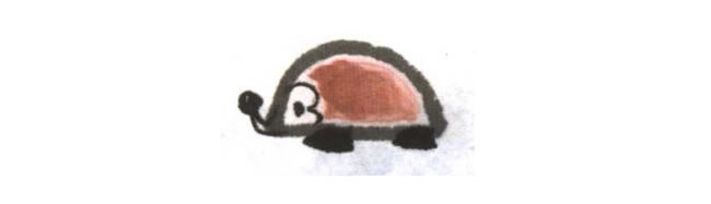 小刺猬儿童水墨画法步骤03