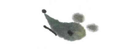 小老鼠儿童水墨画法步骤03