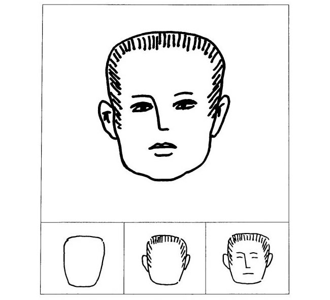 短发头像的儿童画法