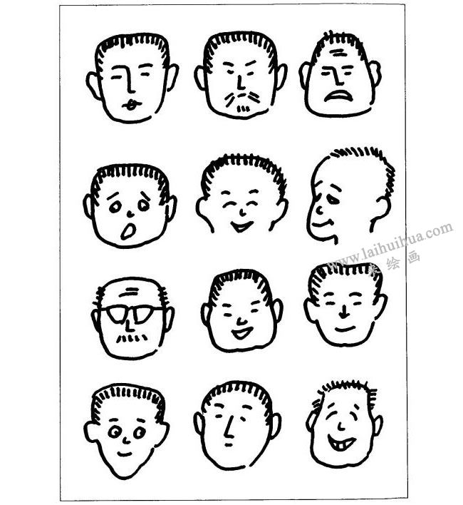 短发头像儿童画