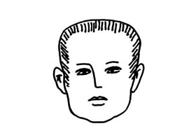 短发头像的儿童画法