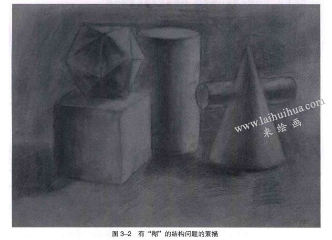 有“糊”的结构问题的素描