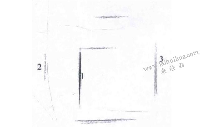 单个石膏几何形体的结构素描画法步骤01