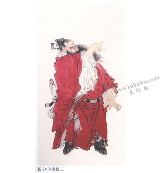 《钟进士》水墨画步骤03