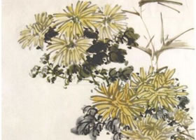 《墨菊》水墨画法步骤