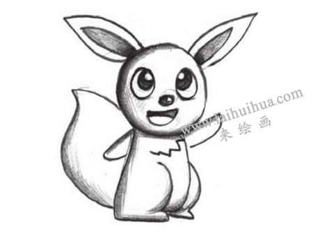 松鼠的画法步骤02