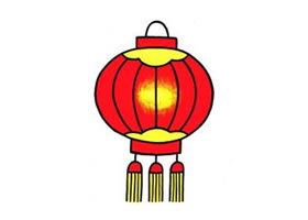 灯笼儿童画法