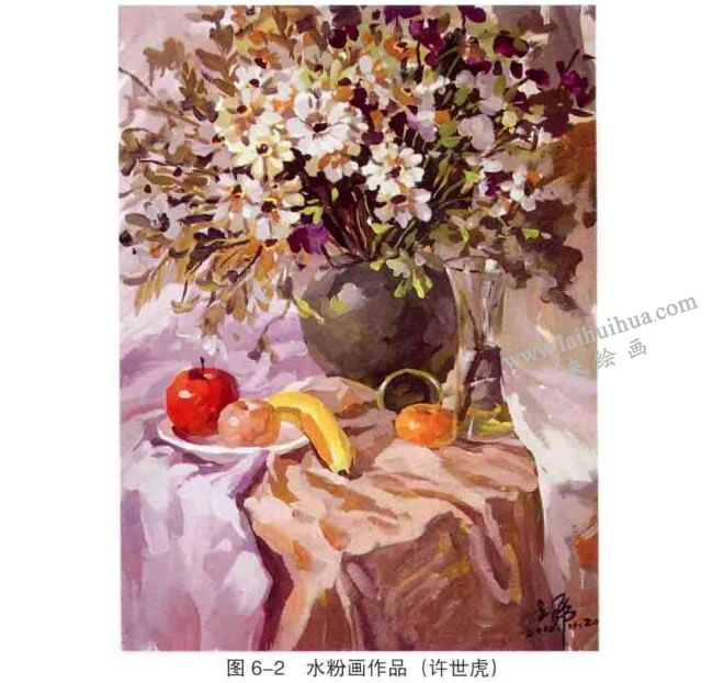 水粉画作品