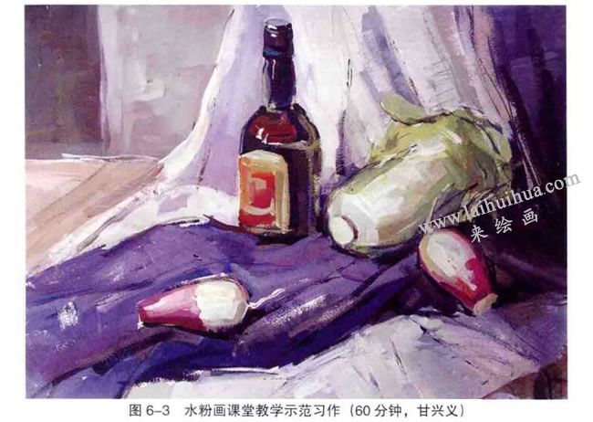 水粉画课堂教学示范习作