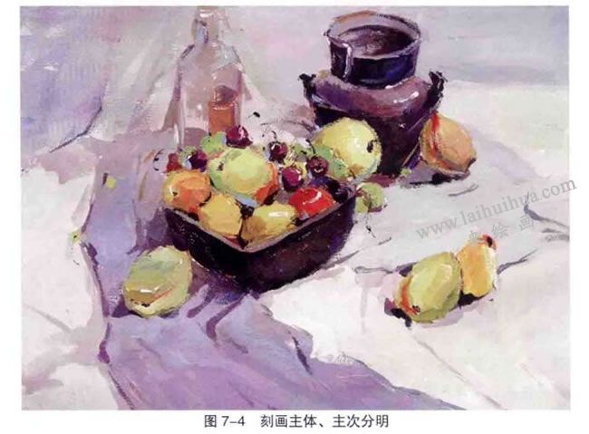 水粉画刻画主体、主次分明