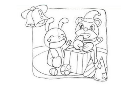 精美的礼物创意素描画法步骤02