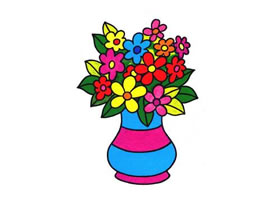 花瓶儿童画法