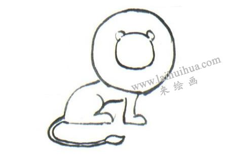 狮子水墨画法步骤02