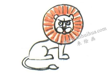 狮子水墨画法步骤03
