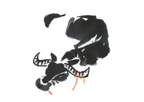 水牛儿童水墨画法