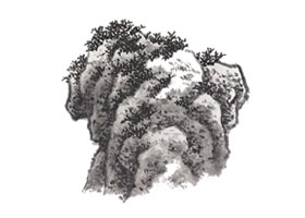 山水画豆瓣皴技法解析
