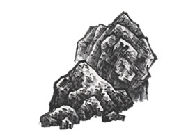 山水画刮铁皴技法解析