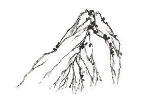 山水画荷叶皴技法解析