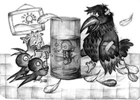 玻璃杯儿童创意素描画法步骤