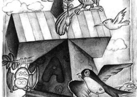 长方体与棱柱的组合体儿童创意素描画法