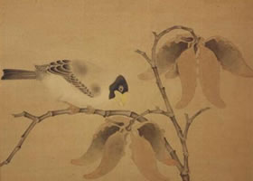 工笔画《梧桐蜡嘴图》临摹步骤