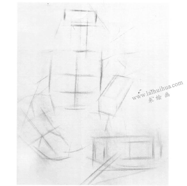 结构素描的写生步骤01