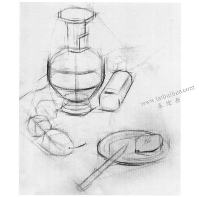 结构素描的写生步骤02
