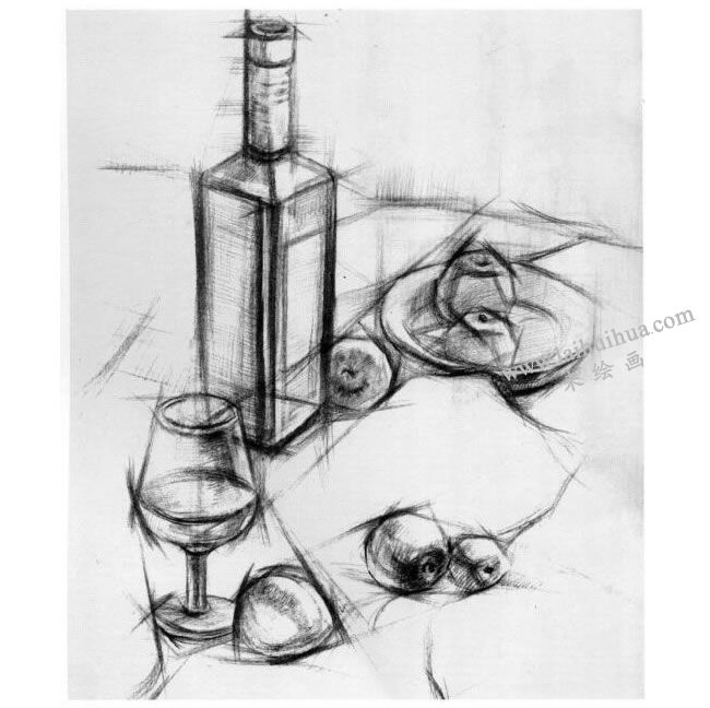 结构素描的写生步骤03