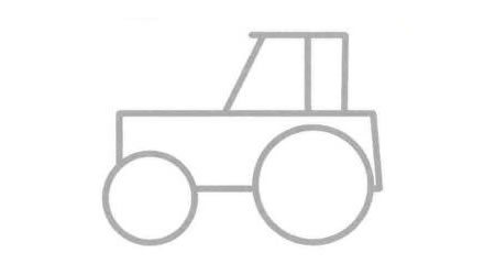 农用车简笔画法步骤04