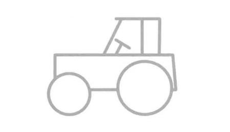 农用车简笔画法步骤05