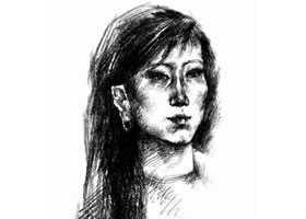 人物速写头部写生的基本步骤