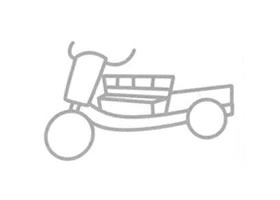 三轮车简笔画
