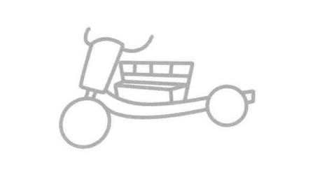 三轮车简笔画法步骤05