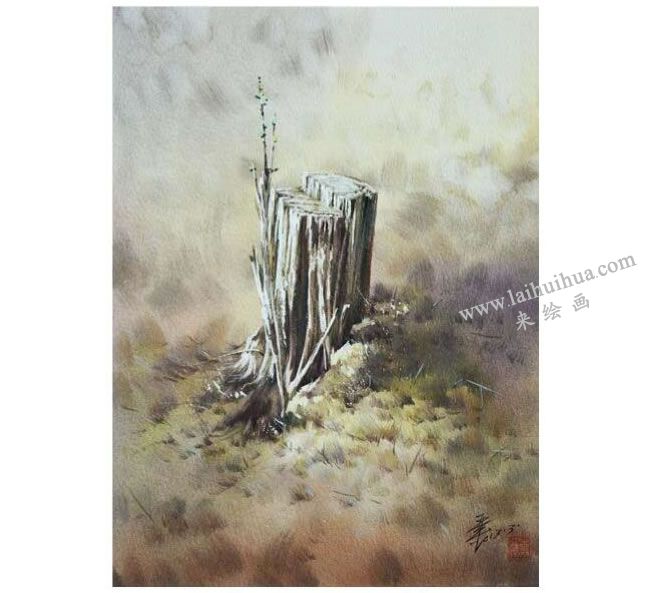水彩画透明技法范画