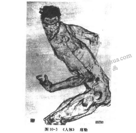 席勒《人体》速写作品