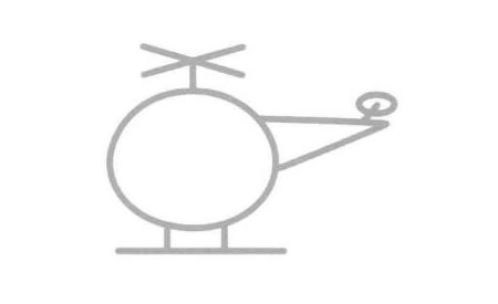 直升机简笔画法步骤05