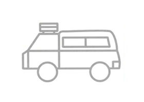 旅行车简笔画