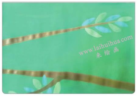变色龙饿了水粉画法步骤02
