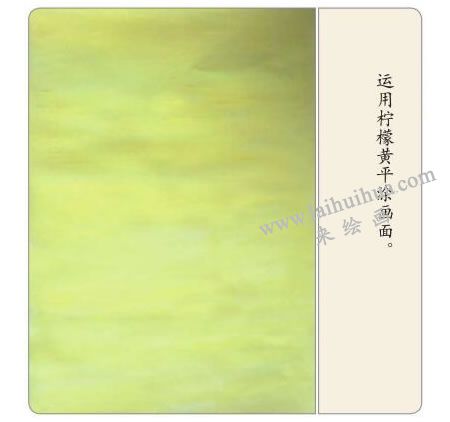 孔雀开屏水粉画法步骤01