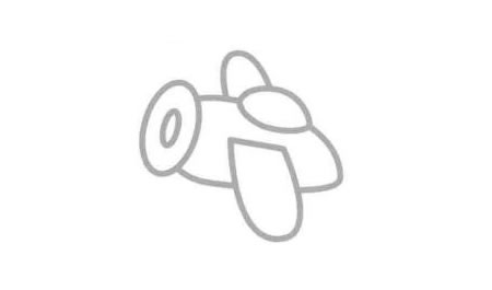 双翼飞机简笔画法步骤04