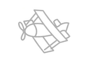 滑翔机简笔画