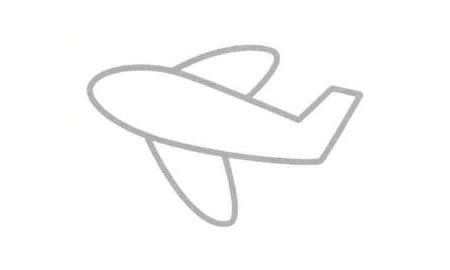 飞机（客机）简笔画法步骤03