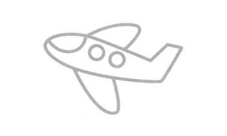 飞机（客机）简笔画法步骤06