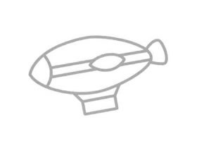 飞艇简笔画