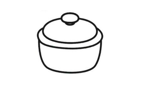 电饭煲简笔画法步骤04